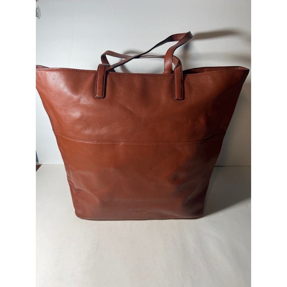 Brown Tote Bag with Leather Material and Decorative Tassel - Picture 3 of 10